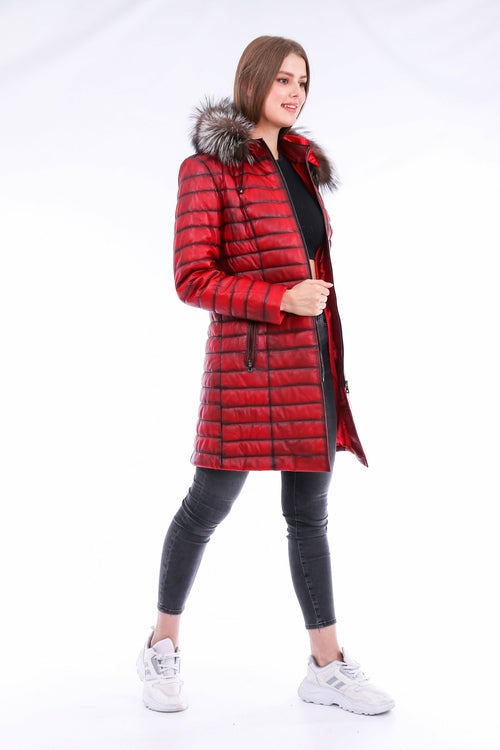 Inverno Leather Trench Coat
