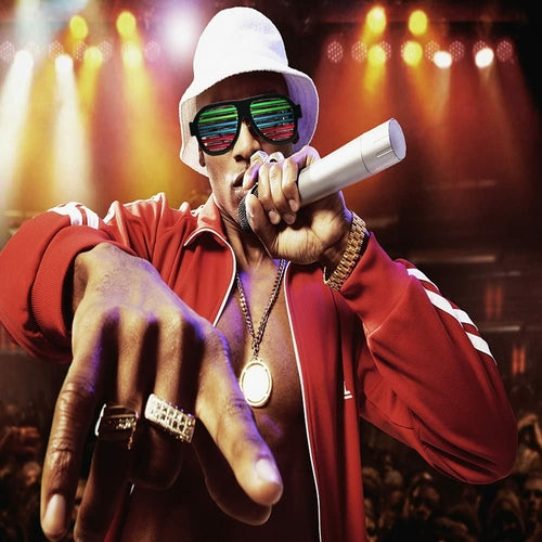 Voice-contor Led Glasses for Party Favors:Change with Music Drops